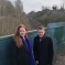 Jane and Andy Street at the railway line in Oxley