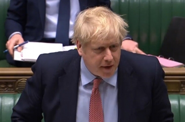 Boris Johnson in the House of Commons