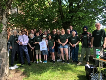 Jane with Wednesfield in Bloom volunteers